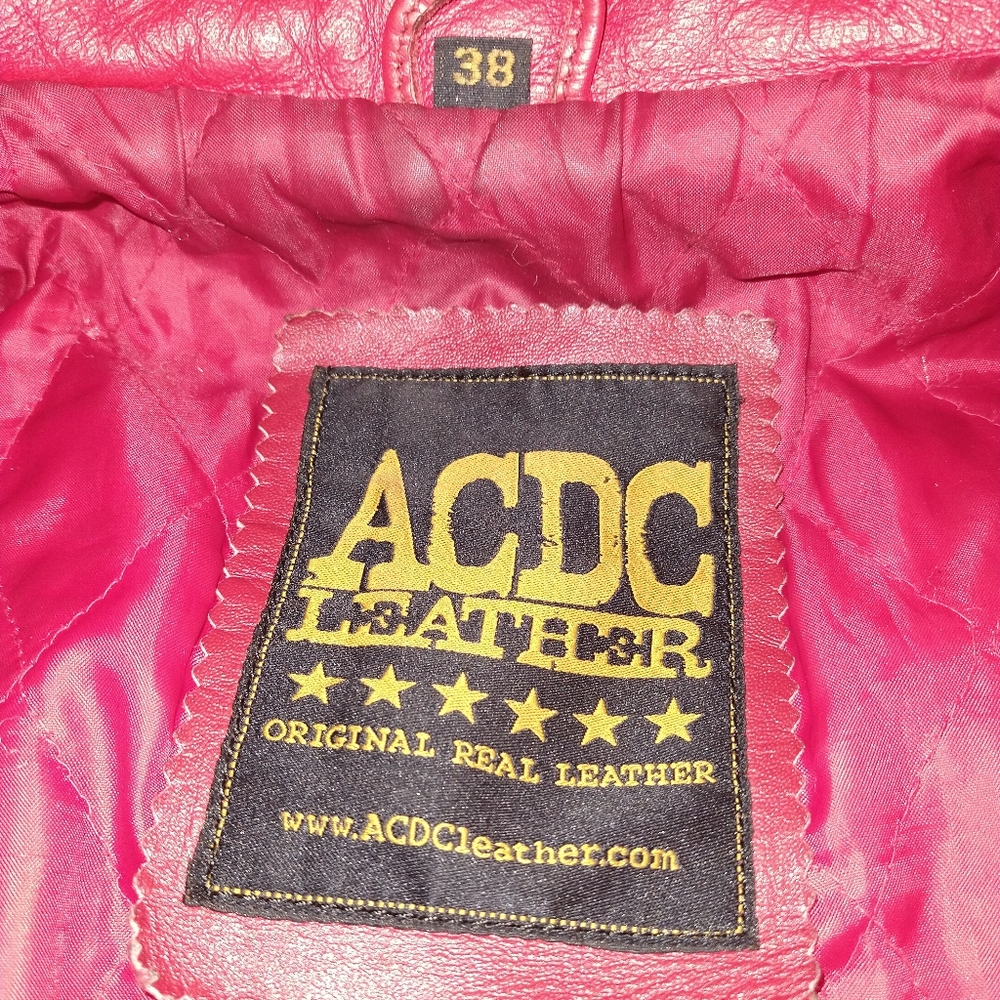 COPY - ACDC rag Leather Jacket - Picture 4 of 4